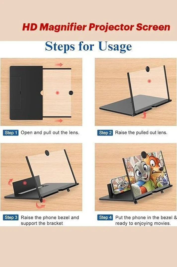 Mobile Screen Magnifier F3 mobile phone 3d screen magnifier with Eye Protection