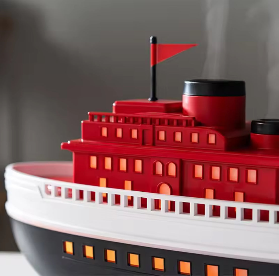Double Spray Cruise Ship Humidifier, Aroma Diffuser, Quiet Ultrasonic Air Humidifier