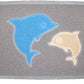 Dolphin And Footprint Doormats, Cute Waterproof Doormats, Marine Steps Doormats