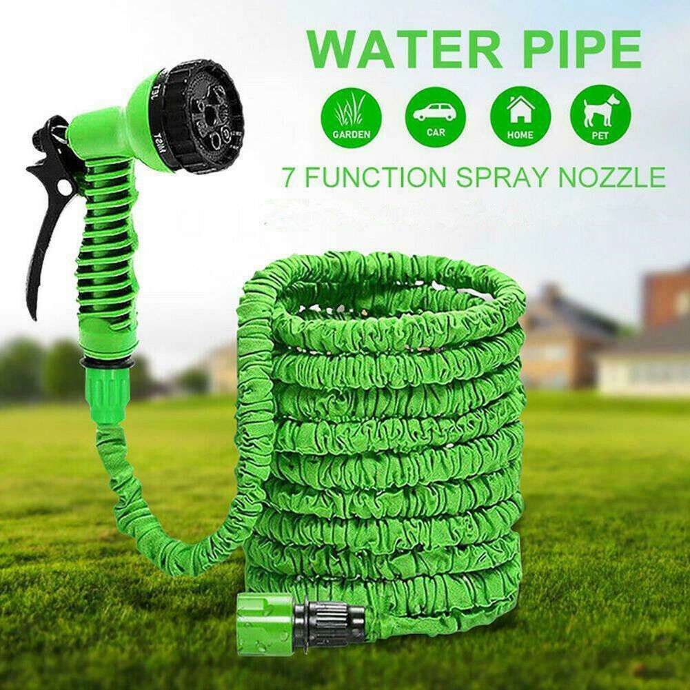 50 Feet Expandable Magic Water Hose Pipe With Spray Gun