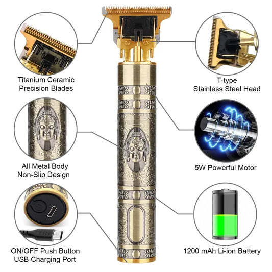 Vintage T9 Metal Hair Trimmer with free delivery