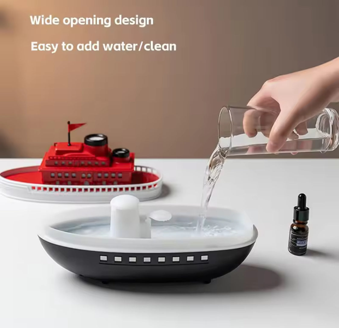 Double Spray Cruise Ship Humidifier, Aroma Diffuser, Quiet Ultrasonic Air Humidifier