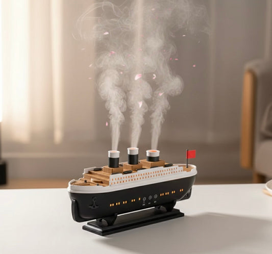 Luxury Cruise Humidifier, Titanic Ship Night Aroma Humidifier, Portable Aroma Oil Diffuser, Home Office Car Air Purifier