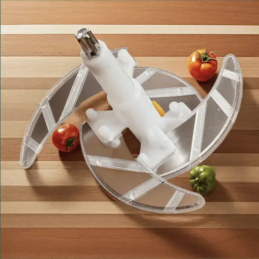 Assorted Stainless Steel Manual Food Chopper 2L – Multi-Purpose Vegetable, Fruit & Nut Cutter with Hand Push Blades