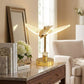 Luxury Gold Bird Night Lamp, Golden Fancy Table Electric Lamp, Crystal Hummingbird Lamp