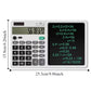 2 In 1 Scientific Calculator With Writing Tablet, Portable 12Digit LCD Display Calculator, Multifunctional Charging Handwriting Tablet, Office Calculator