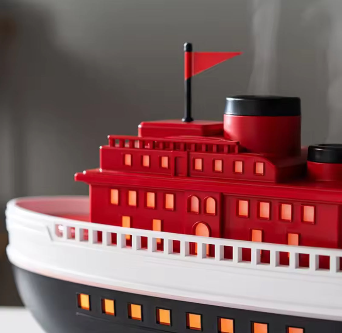Double Spray Cruise Ship Humidifier, Aroma Diffuser, Quiet Ultrasonic Air Humidifier