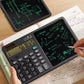 2 In 1 Scientific Calculator With Writing Tablet, Portable 12Digit LCD Display Calculator, Multifunctional Charging Handwriting Tablet, Office Calculator