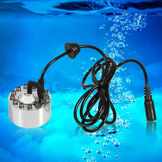 Ultrasonic Mist Maker Air Humidifier, Electric Fountain Pool Atomizer Humidifier, Color Changing Ultrasonic Mist Maker