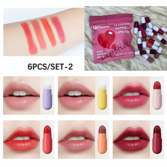 Mini 18 Matte Capsule Lipstick Set