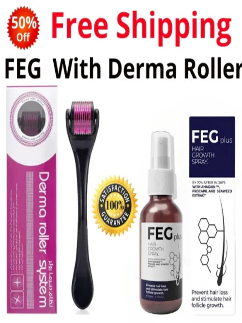 FEG Plus With Derma Roller Free+Free Delivery