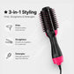 3 in 1 Hot Air Brush Hair Dryer & Styler with Free Delivery