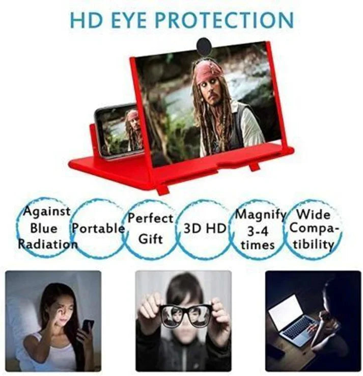 Mobile Screen Magnifier F3 mobile phone 3d screen magnifier with Eye Protection